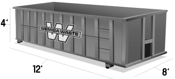 10 Cubic Yard Dumpster - Wemiga Waste